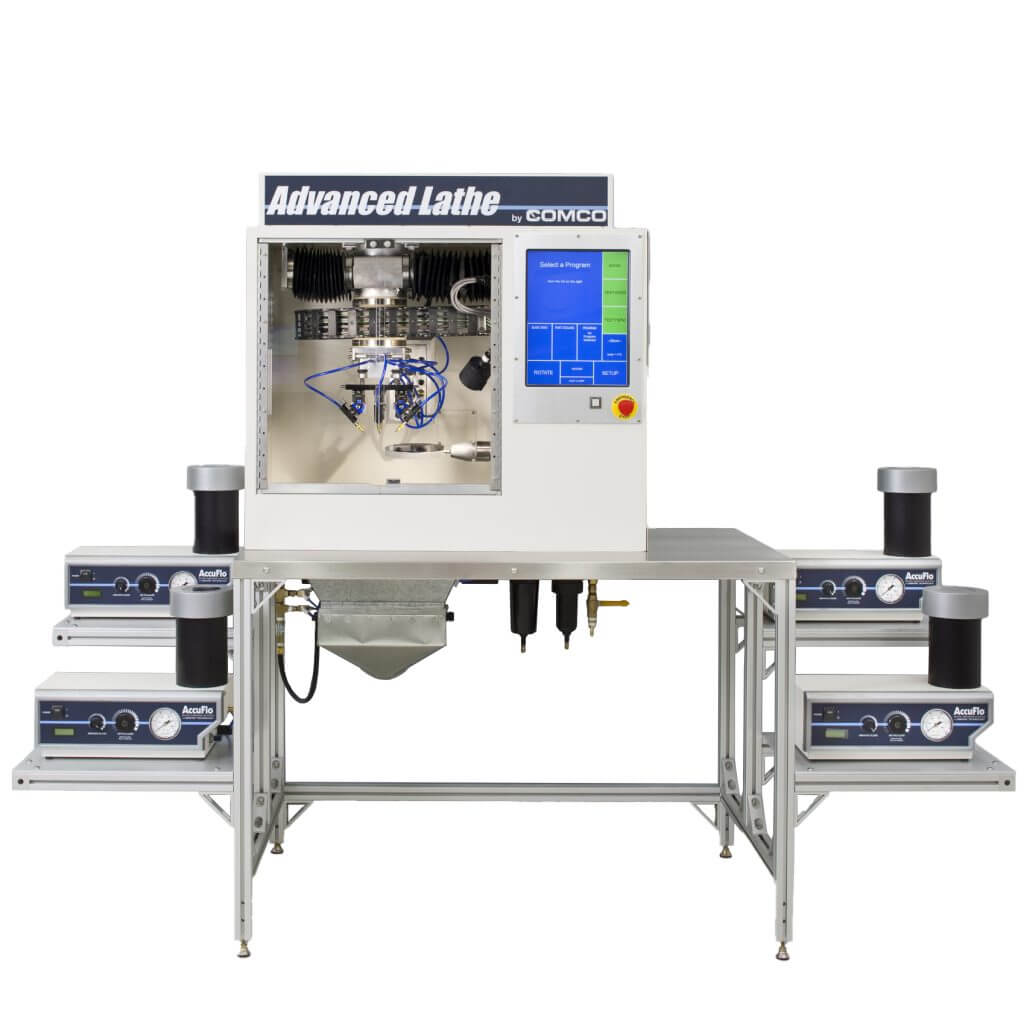 Comco Advanced Lathe Automated MicroBlasting System